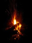 Camp Fire Stock Photo