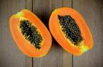 Ripe Papaya , Carica Papaya L Stock Photo