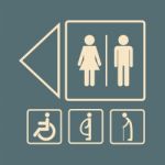 Toilet Sign Stock Photo