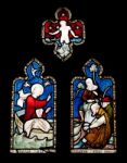 Religious Stained Glass Window Stock Photo