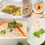 Middle East Food Collage Stock Photo