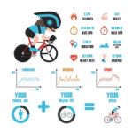 Bike Training Infographic Stock Photo