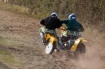 Sidecar Motocross At The Goodwood Revival Stock Photo