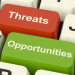 Threats And Opportunities Keys Stock Photo