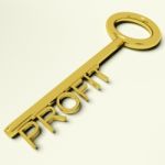 Profit Key Stock Photo