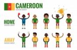 Cameroon Soccer Team Stock Photo