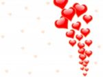 Hearts On Background Show Romance Passion And Love Stock Photo