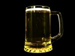 Beer Glass Isolated Stock Photo