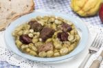 Typical Stew Of Fava Beans Stock Photo