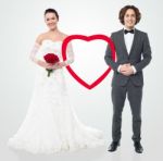 Bride And Groom, Smiling Stock Photo