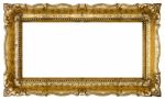 Old Gold Picture Frame Stock Photo