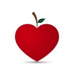  Love Heart Fruit Design Stock Photo