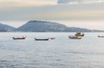 Patong Beach On Twilight Cloudy, Phuket, Thailand. It Is Well-kn Stock Photo