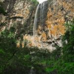 Purlingbrook Falls In Springbrook Stock Photo