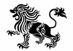 Lion Tattoo Stock Photo