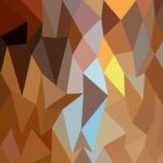 Dark Tangerine Abstract Low Polygon Background Stock Photo