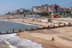 View Of The Beach At Southwold Stock Photo