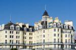 View Of The Queen's Hotel In Eastbourne Stock Photo