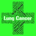 Lung Cancer Means Poor Health And Attack Stock Photo