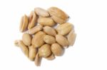 Peanuts On A White Background Stock Photo