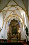 Interior View Of The Parish Church Of St. Georgen Stock Photo