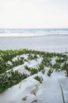 Burleigh Heads Beach During The Day Stock Photo