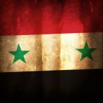 Old Grunge Flag Of Syria Stock Photo