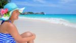 Happy Girl On The Beach At Thailand Stock Photo