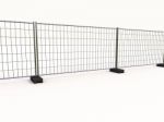 Wire Mesh Fence Stock Photo