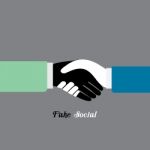 Black Hand And White Hand Shake  Illustration Stock Photo