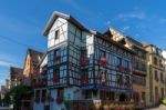 Buildings In Riquewihr In Haut-rhin Alsace France Stock Photo