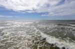 Summer Sea Under Blue Sky Stock Photo