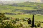 Countryside Of Val D'orcia Stock Photo