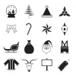 Christmas Icon Set  Illustration Stock Photo