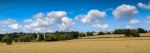 Bodiam Castle Landscape Stock Photo