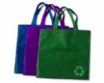 Shopping Bags On White Background Stock Photo