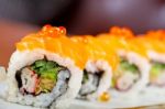 Fresh Sushi Choice Combination Assortment Selection Stock Photo