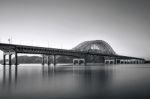 Banghwa Bridge And Han River In Seoul,korea Stock Photo