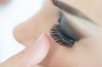 False Eyelashes Stock Photo