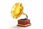 Gramophone Stock Photo