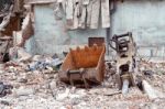 Building Destroyed Demolition Construction Architecture Old Stock Photo