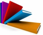 Multicolored Books Stock Photo