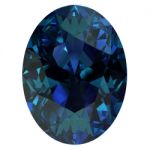 Alexandrite On White Background Stock Photo