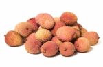 Bunch Of Lychee Fruits Stock Photo