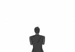 Businessman Back View Standing Stock Photo