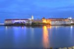 Panama City, Casco Viejo In The Twilight Stock Photo