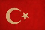 Turkey Flag Drawing ,grunge And Retro Flag Series Stock Photo