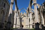 Carmo Church Ruins In Lisbon, Portugal Stock Photo