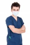 Doctor Wearing Mask Stock Photo