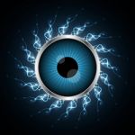 Technology Cyber Security Eye Light Stock Photo